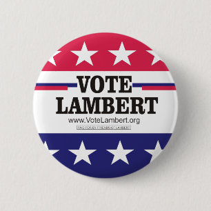 Botón de la campaña de Lamberto del voto