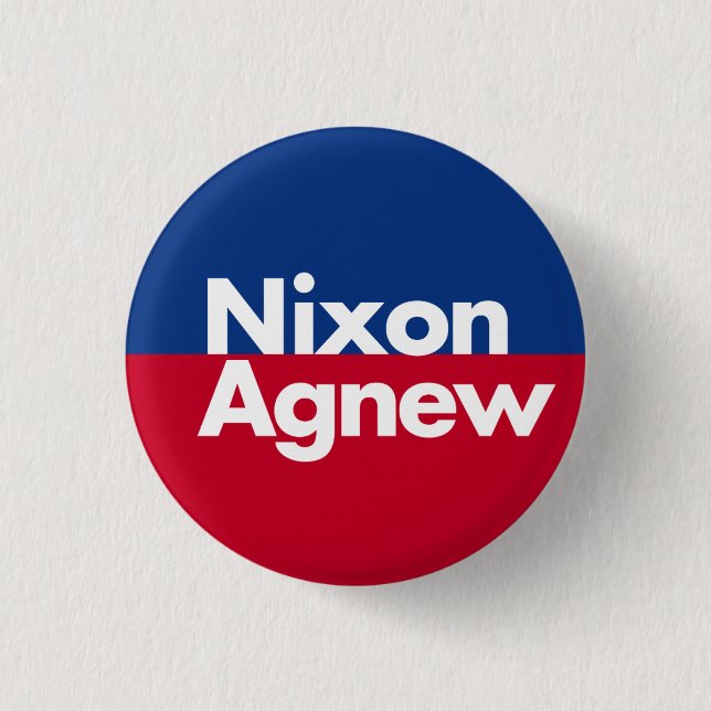 Botón de la campaña de Nixon Agnew 1968 (Anverso)