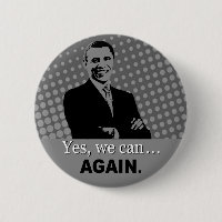 Botón de la campaña de Obama 2012 - podemos sí,