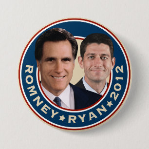 Botón de la campaña de Romney-Ryan 2012