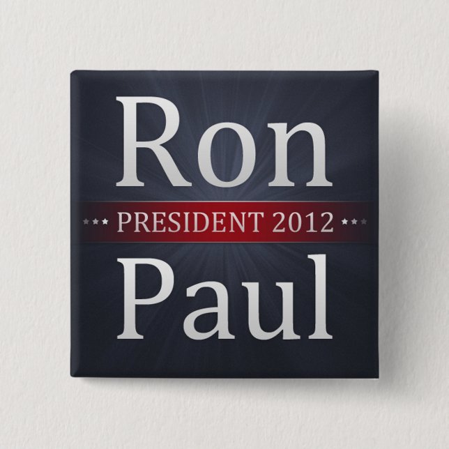 Botón de la campaña de Ron Paul 2012 (Anverso)