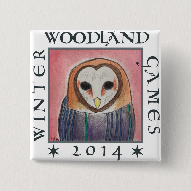 botón de la capucha del búho (Anverso)