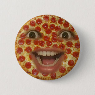 Botón de la cara de la pizza