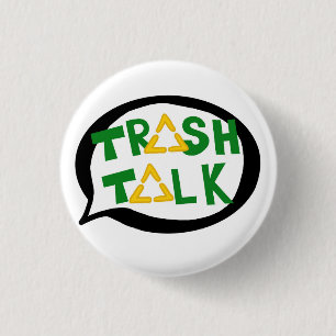Botón de la charla de la basura