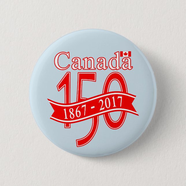 BOTÓN DE LA CINTA DE CANADÁ 150 (Anverso)