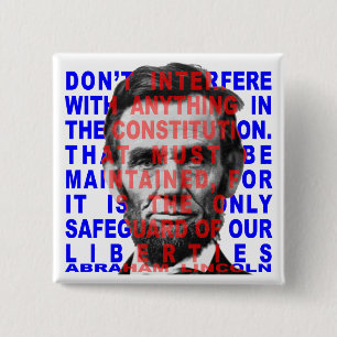 Botón de la cita de Abraham Lincoln