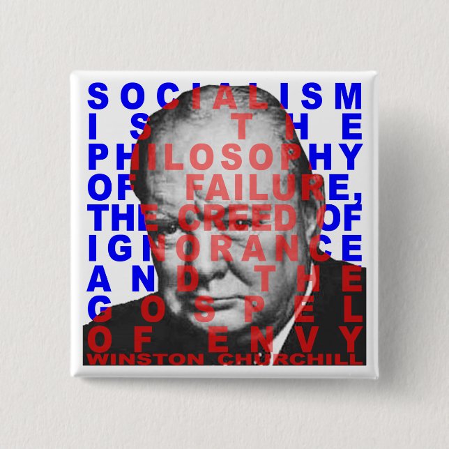 Botón de la cita de Winston Churchill (Anverso)