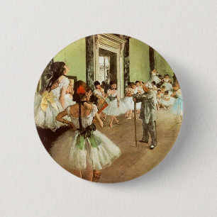 Botón de la clase de baile de Edgar Degas