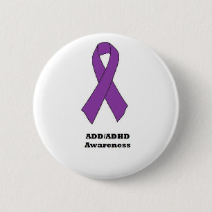 Botón de la conciencia de ADD/ADHD