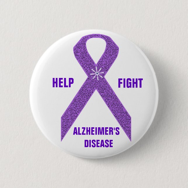Botón de la conciencia de Alzheimer (Anverso)