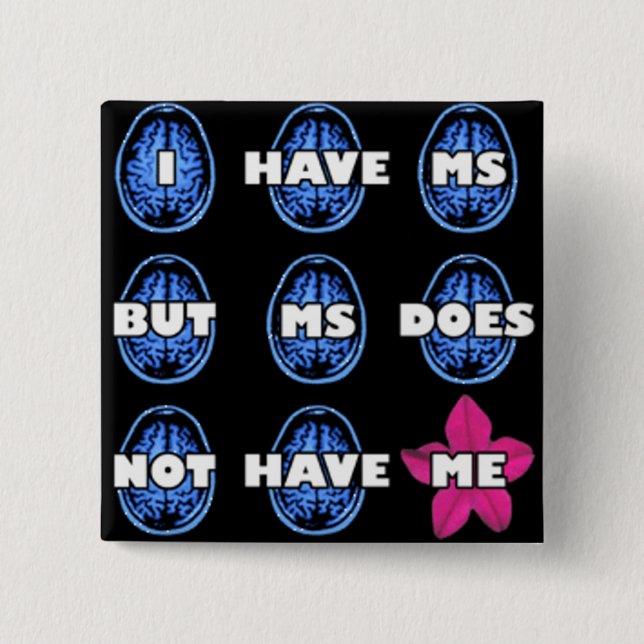 Botón de la conciencia de la esclerosis múltiple (Anverso)