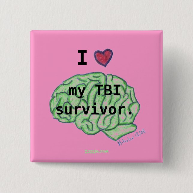 Botón de la conciencia de TBI (Anverso)