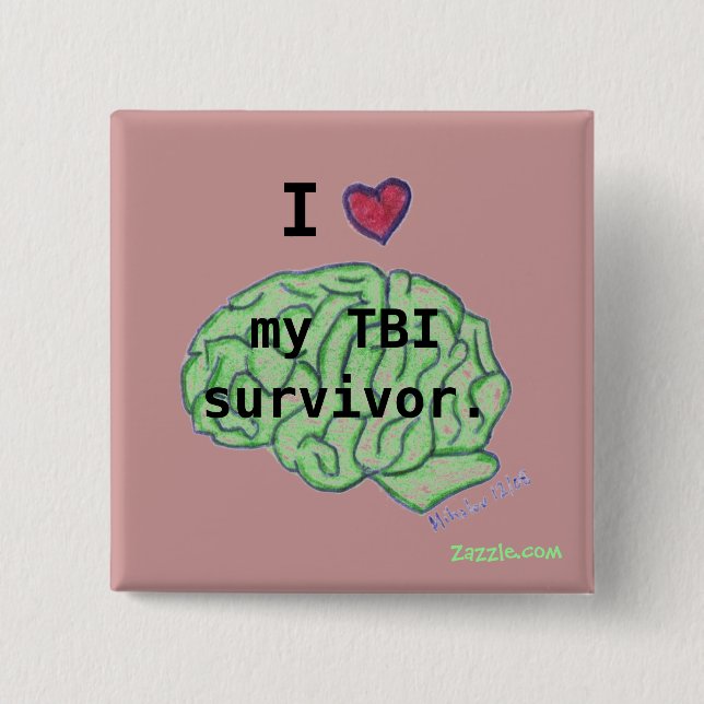 Botón de la conciencia de TBI (Anverso)