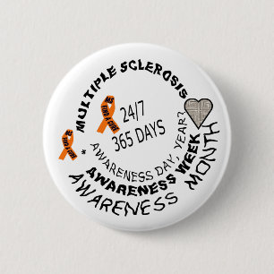 BOTÓN DE LA CONCIENCIA DEL MS CON AMOR