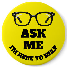Botón de la Conferencia Ask Me - Insignia de Netwo