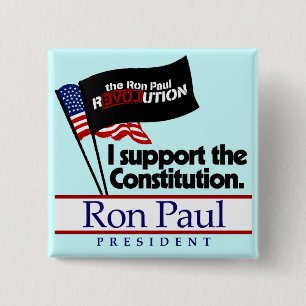 Botón de la constitución de Ron Paul