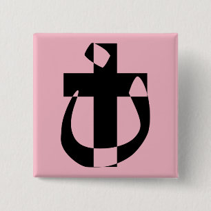 Botón de la Cruz Cristiana Solidaria del Símbolo N