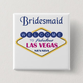 Botón de la dama de honor de Las Vegas
