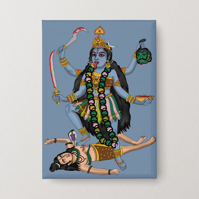 Botón de la diosa Kali (Anverso)