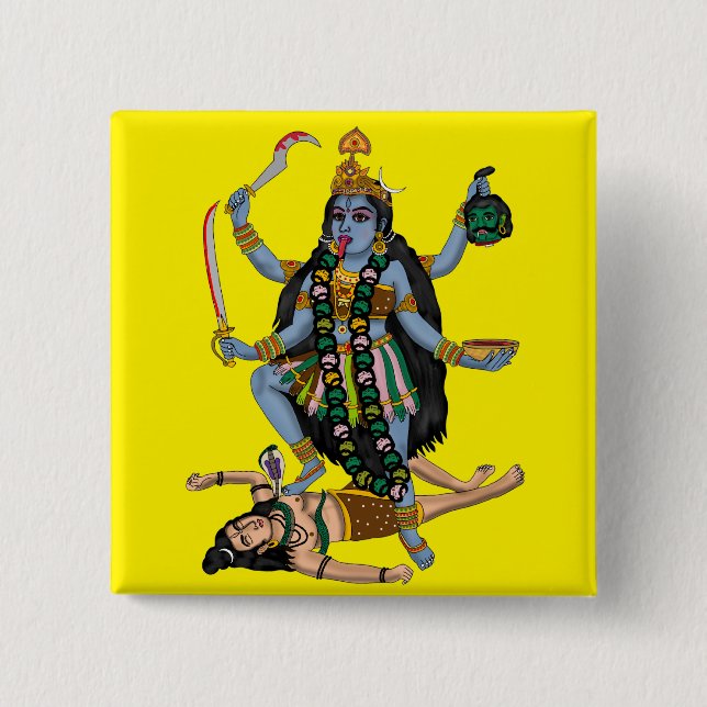 Botón de la diosa Kali (Anverso)