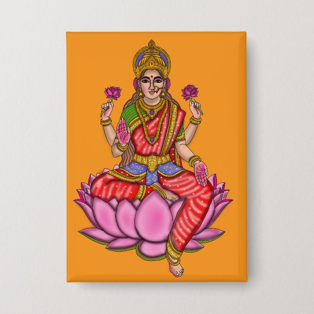 Botón de la Diosa Lakshmi (Anverso)