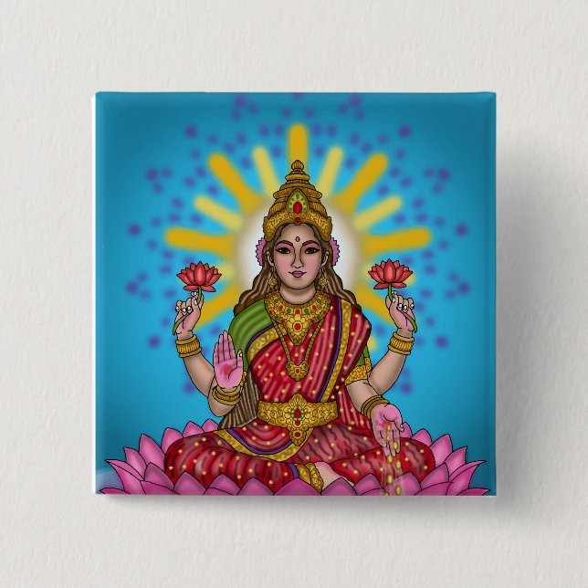 Botón de la Diosa Lakshmi (Anverso)