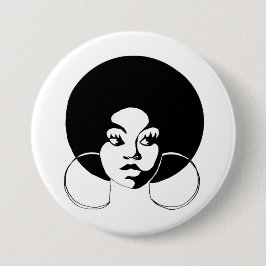 Botón de la diva del Afro