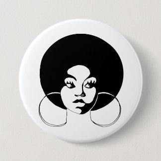 Botón de la diva del Afro