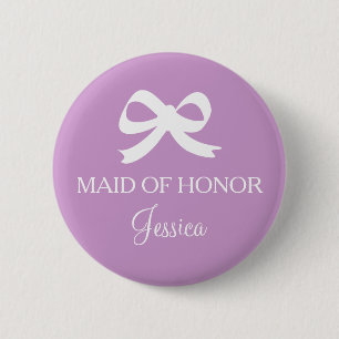 botón de la doncella de honor de la boda