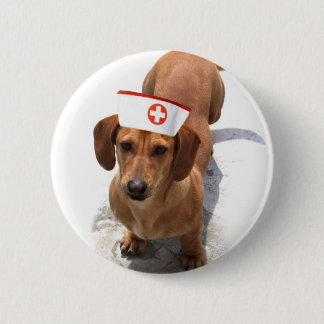 Botón de la enfermera del Dachshund