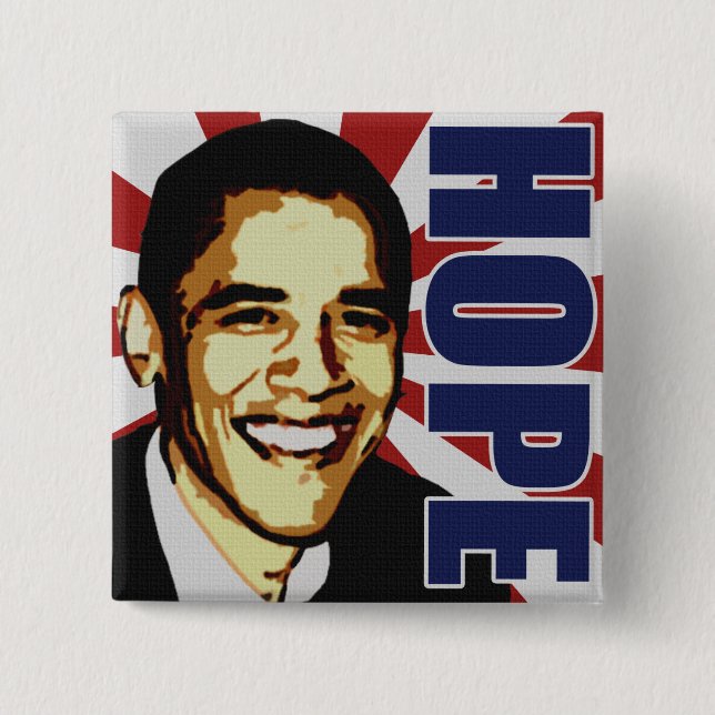Botón de la esperanza de Barack Obama (Anverso)