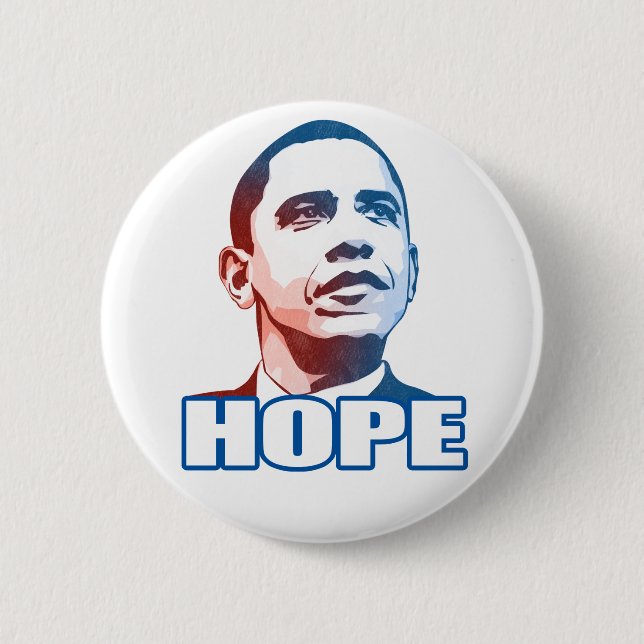 Botón de la esperanza de Obama (Anverso)