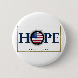 Botón de la ESPERANZA de Obama Biden