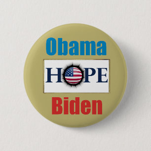 Botón de la ESPERANZA de Obama Biden