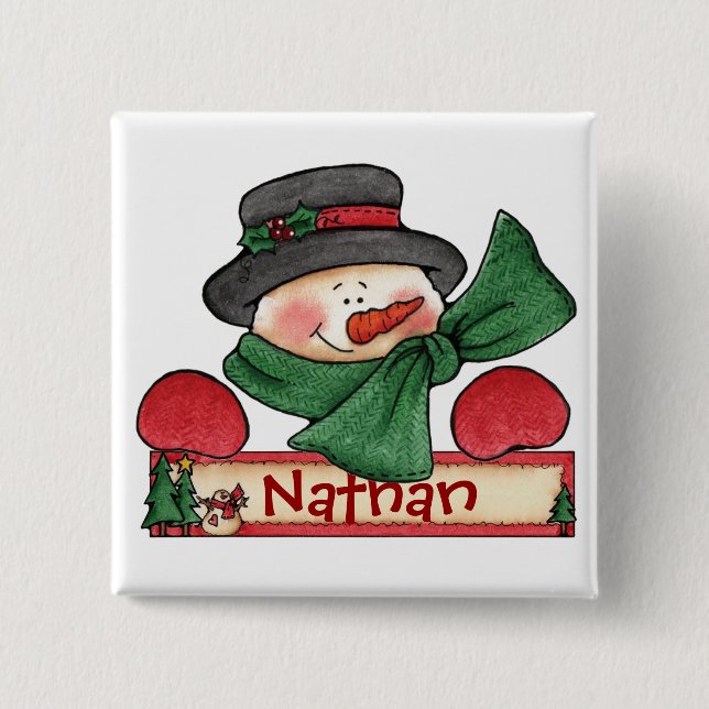 Botón de la etiqueta de la media de Chrtimstas (Anverso)