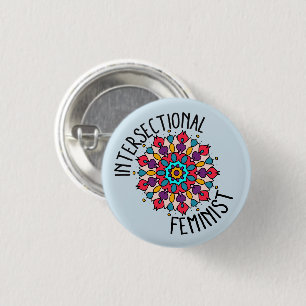 Botón de la feminista de Intersectional de la
