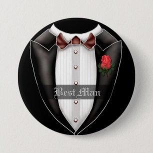 Botón de la fiesta de bodas del padrino