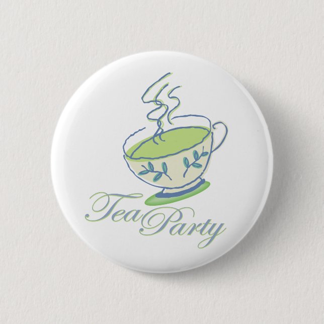 Botón de la fiesta del té (Anverso)