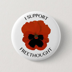 Botón de la flor de la viola de Freethought