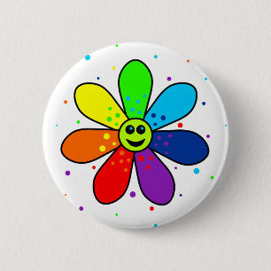 Botón de la flor del arco iris