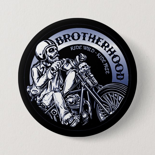 Botón de la fraternidad del motorista (Anverso)