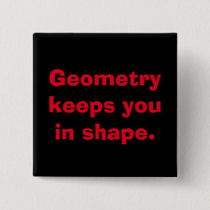 Botón de la geometría de la matemáticas