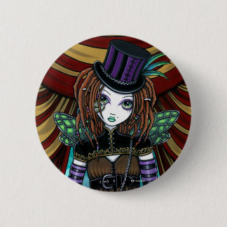 Botón de la hada del circo de Steampunk del