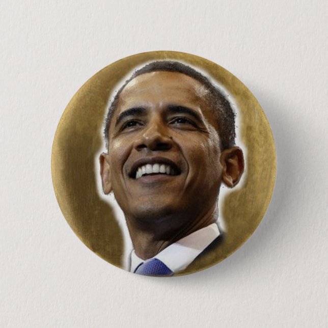 Botón de la hoja de oro de Obama (Anverso)