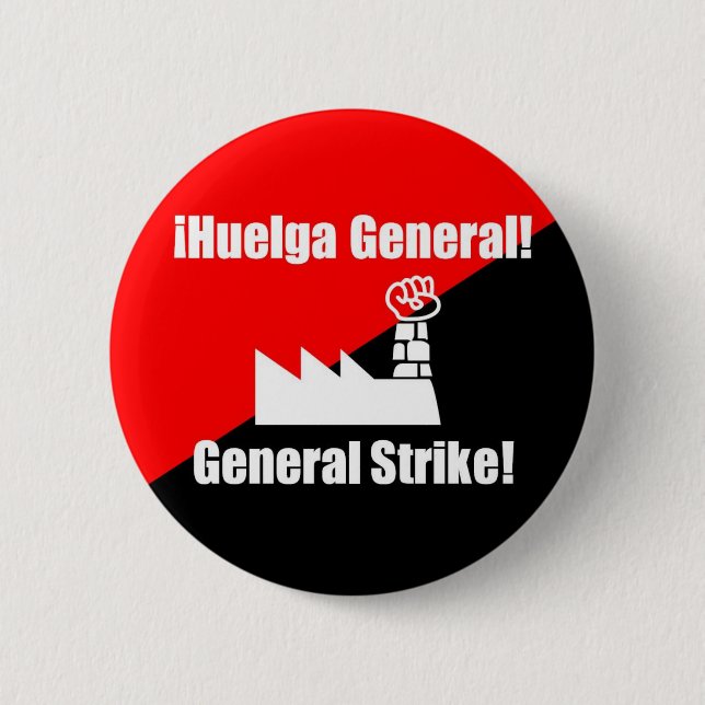 botón de la huelga general (Anverso)