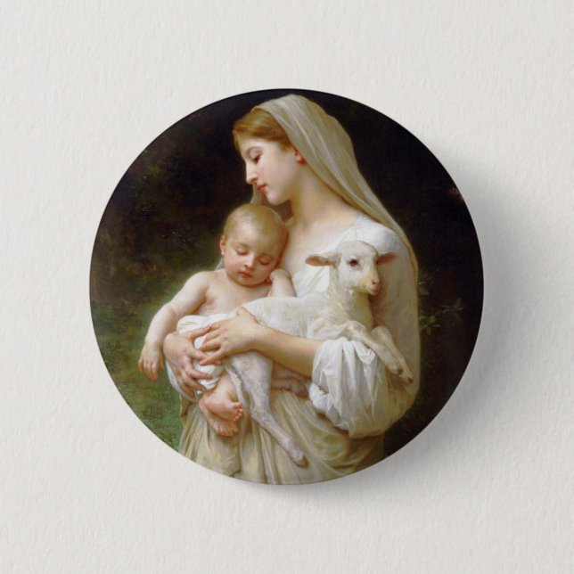 Botón de la inocencia de Bouguereau (Anverso)