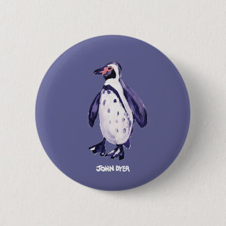 Botón de la insignia del arte: Pingüino de la