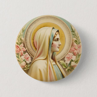 botón de la insignia Virgin Mary
