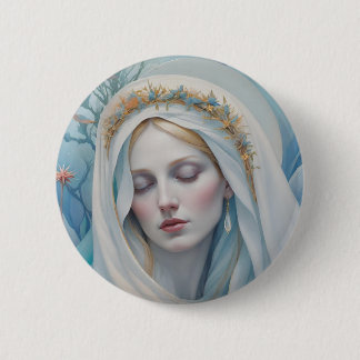 botón de la insignia Virgin Mary