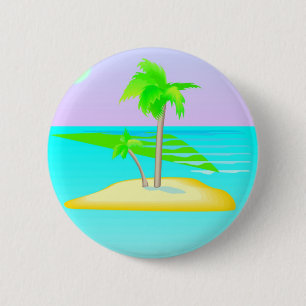 Botón de la isla de la palmera